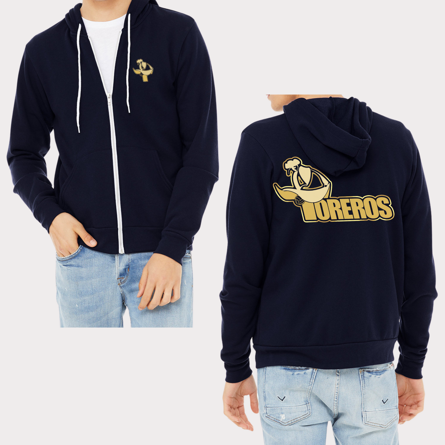 Toreros Fall & Winter Unisex Full Zip Hoodie