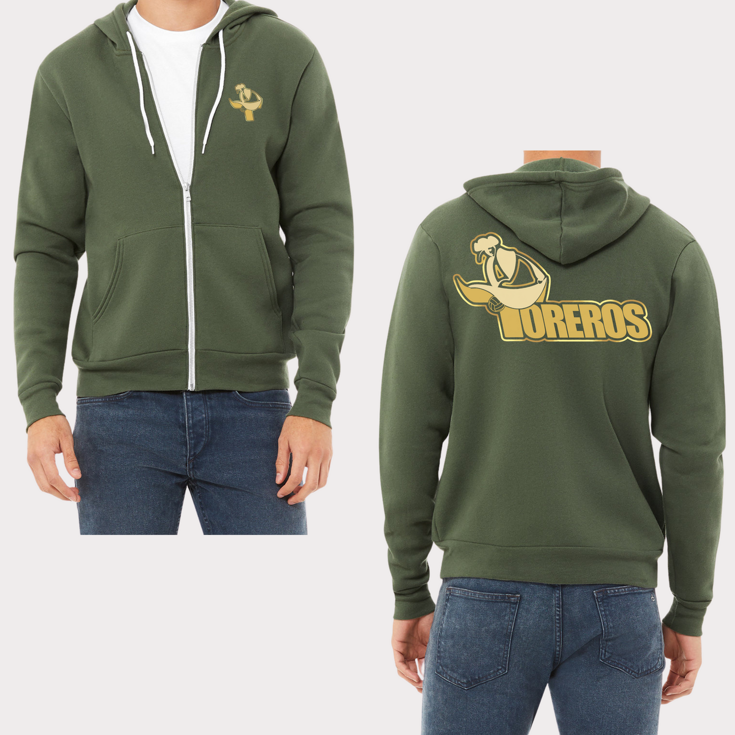 Toreros Fall & Winter Unisex Full Zip Hoodie
