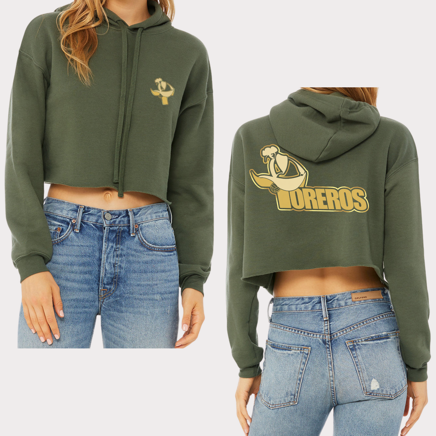 Toreros Fall & Winter Unisex Cropped Pullover Hoodie